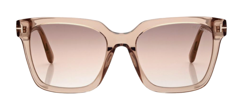Alexander Daas - Tom Ford Selby FT0952 Sunglasses - 45G Transparent Light Brown - Brown Gradient - Front View