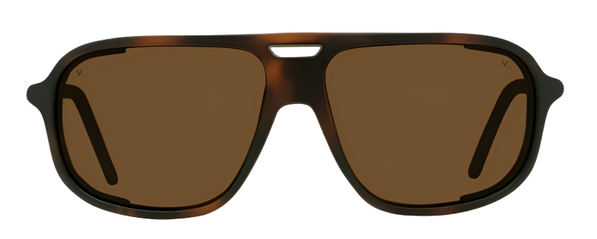 Alexander Daas - Vuarnet VU40022U Ice 02 Sunglasses - Dark Havana Brown Polar - Front View