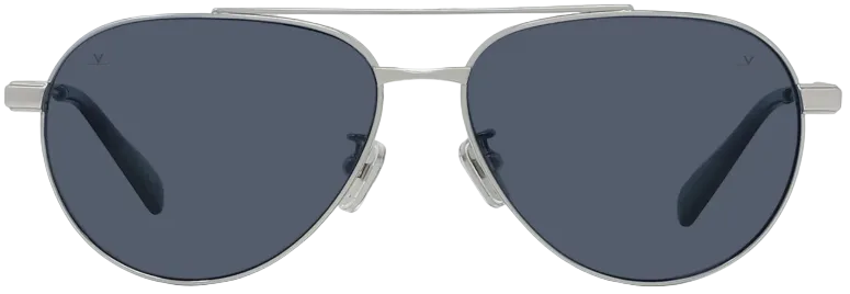 Alexander Daas - Vuarnet VU40045U Horizon 03 Sunglasses - Silver - Blue Polar - Front View