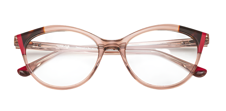 Alexander Daas - Woodys Basilio Eyeglasses - 04 Transparent Light Brown - Front View