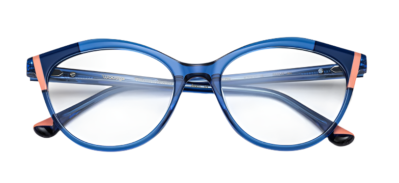 Alexander Daas - Woodys Basilio Eyeglasses - 05 Blue - Front View