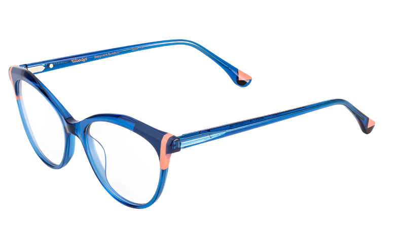 Alexander Daas - Woodys Basilio Eyeglasses - 05 Blue - Side View