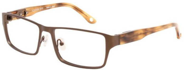 Alexander Daas - Adam Eyeglasses - Bronze & Feathered Caramel - Side View