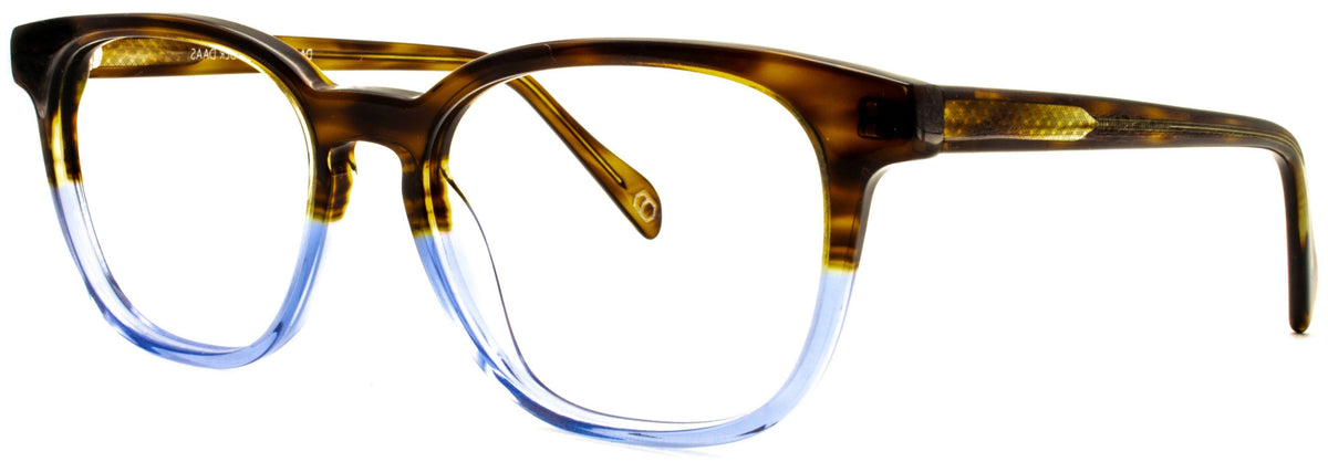 Alexander Daas - Addison Eyeglasses - Brown &amp; Blue - Side View