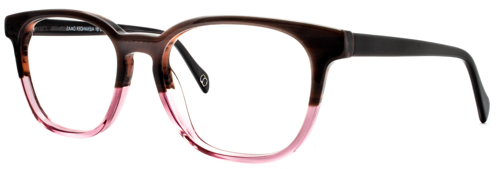 Alexander Daas - Addison Eyeglasses - Brown & Rose - Side View