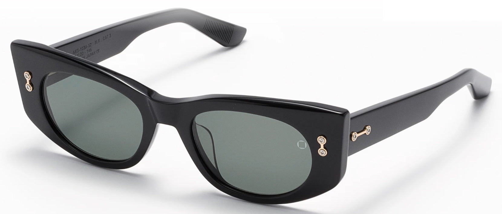 Alexander Daas - Akoni Aquila Sunglasses - Black - Side View