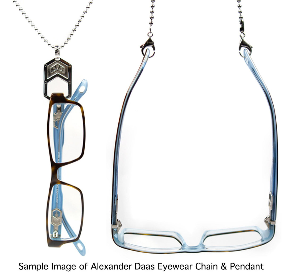 Alexander Daas - Asher Eyeglasses - Sample Image of Eyewear Chain &amp; Pendant Accessories