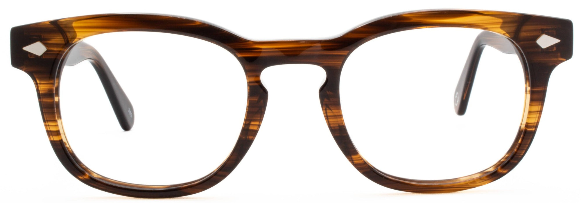 Alexander Daas - Ashton Eyeglasses - Tortoise Striate - Front View