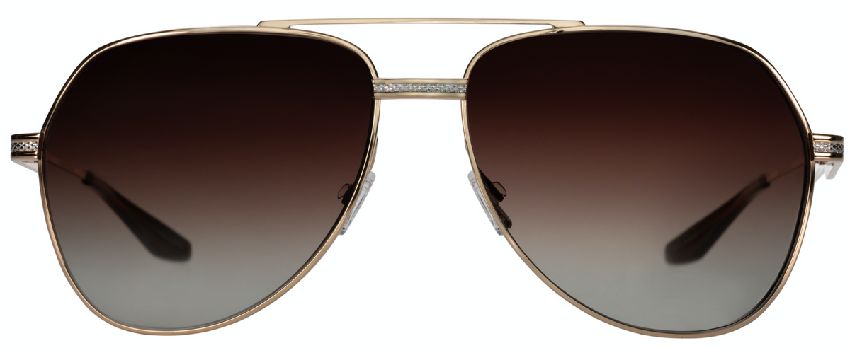 Alexander Daas - Barton Perreira 007 Avtak Sunglasses - Gold &amp; Silver - Front View