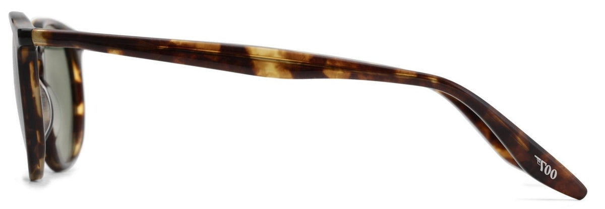 Alexander Daas - Barton Perreira 007 Norton Sunglasses - Chestnut &amp; Bottle Green - Side View