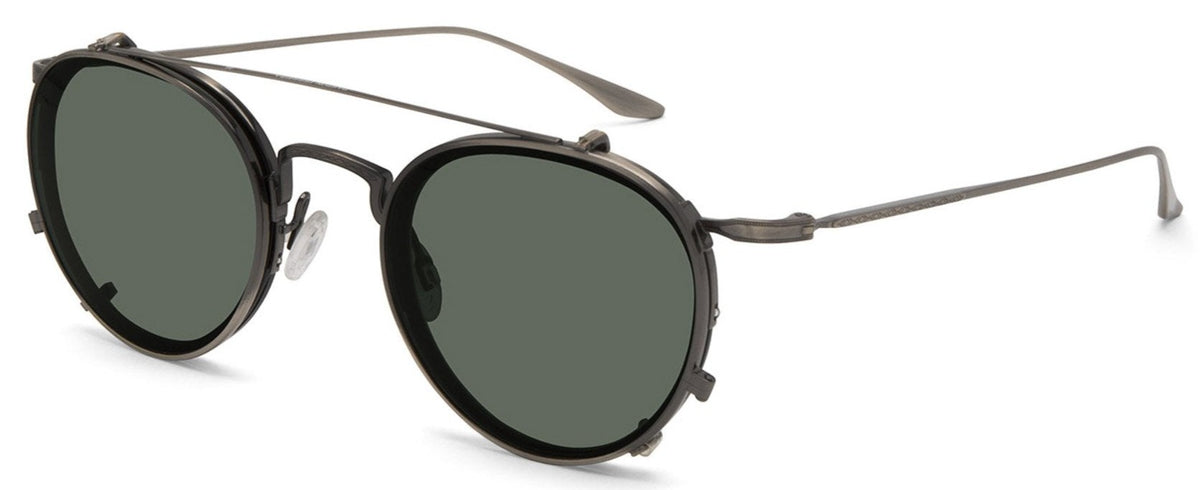 Alexander Daas - Barton Perreira Aalto Eyeglasses - Black Pewter with Puddle Clips - Side View