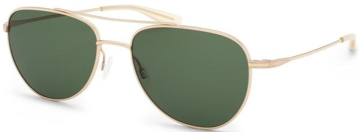 Alexander Daas - Barton Perreira Aerial Sunglasses - Gold & Bottle Green - Side View