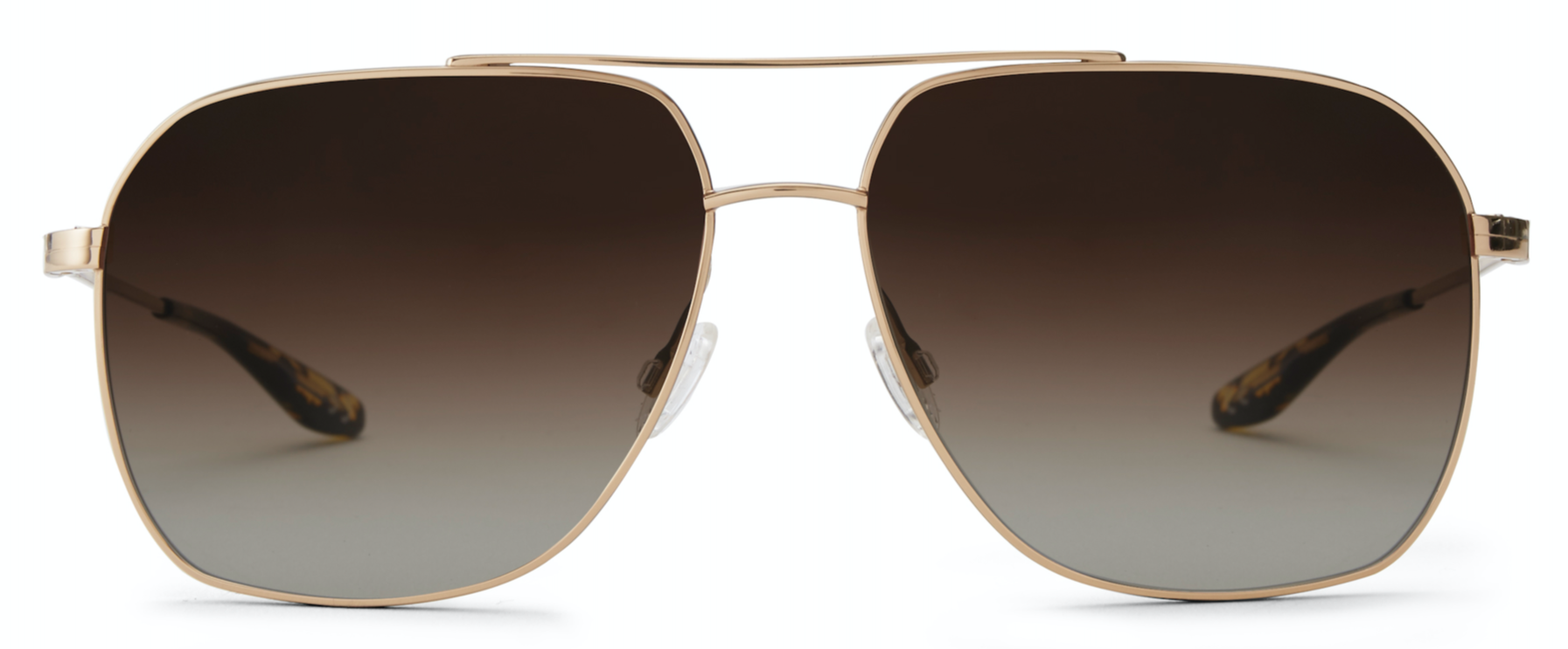 Alexander Daas - Barton Perreira Aeronaut Sunglasses - Gold & Smokey Topaz - Front View