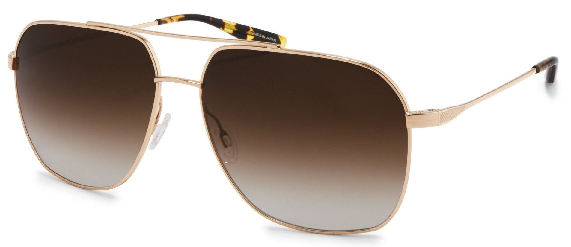 Alexander Daas - Barton Perreira Aeronaut Sunglasses - Gold & Smokey Topaz - Side View