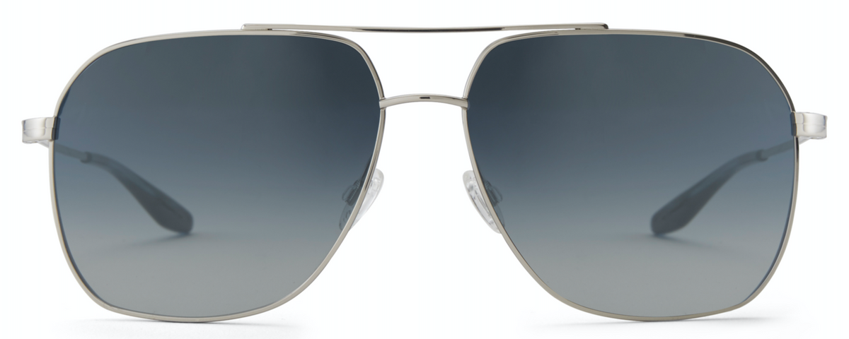Alexander Daas - Barton Perreira Aeronaut Sunglasses - Silver &amp; Midnight Star - Front View