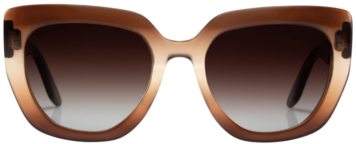 Alexander Daas - Barton Perreira Akahi Sunglasses - Manuka Gradient &amp; Smokey Topaz - Front View