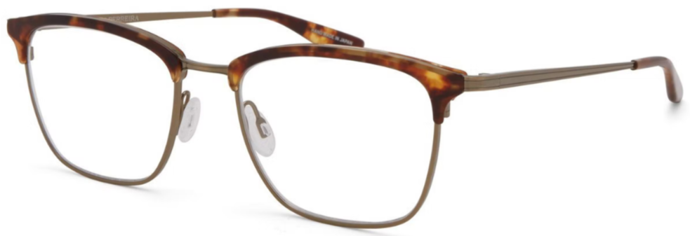 Alexander Daas - Barton Perreira Atkins Eyeglasses - Antique Gold & Chestnut - Side View