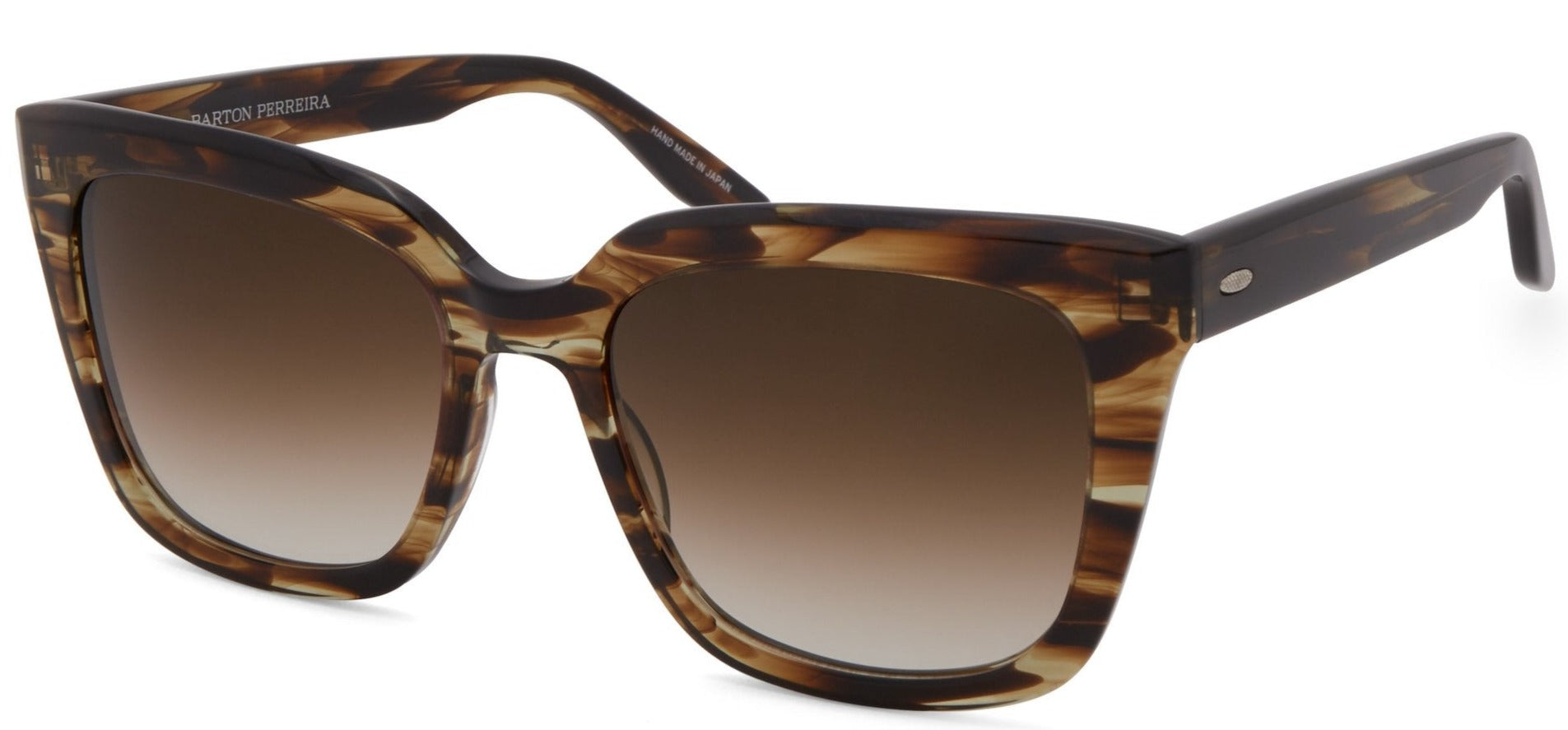 Alexander Daas - Barton Perreira Bolsha Sunglasses - Sulcata Tortoise & Smokey Topaz - Side View