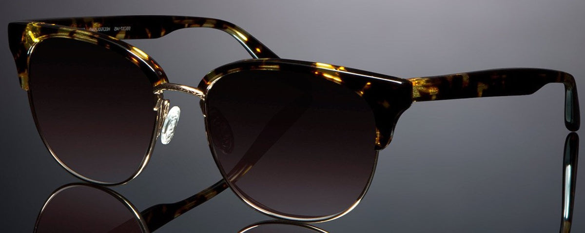 Alexander Daas - Barton Perreira Camden Sunglasses - Heroine Chic Gold &amp; Titanium Smolder - Side View