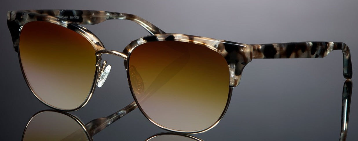 Alexander Daas - Barton Perreira Camden Sunglasses - Orion Marble Gold & Titanium Gold Rush - Side View
