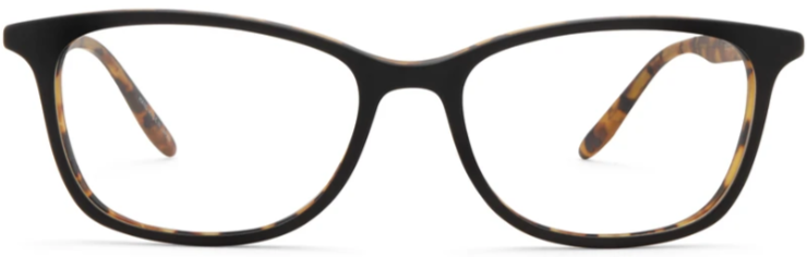 Alexander Daas - Barton Perreira Cassady 50 Eyeglasses - Matte Black & Amber Tortoise - Front View