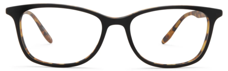 Alexander Daas - Barton Perreira Cassady Eyeglasses - Matte Black &amp; Amber - Front View
