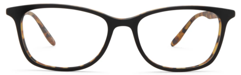 Alexander Daas - Barton Perreira Cassady Eyeglasses - Matte Black & Amber - Front View