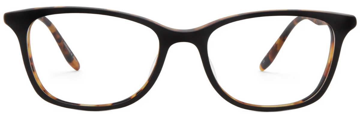 Alexander Daas - Barton Perreira Cassady Eyeglasses - Matte Black &amp; Amber Tortoise - Front View