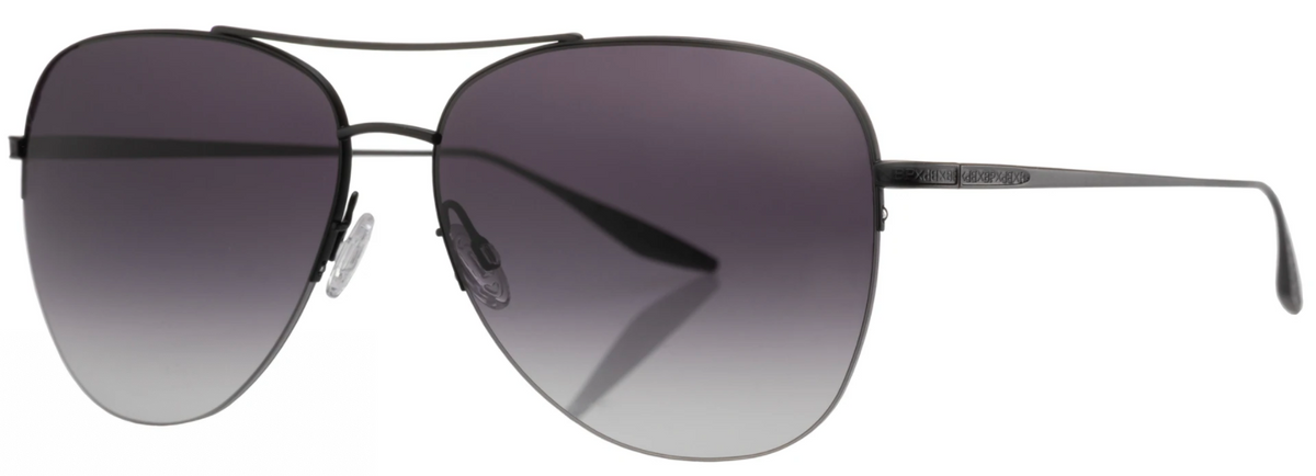 Alexander Daas - Barton Perreira Chevalier Sunglasses - Black Satin &amp; Smolder Lenses