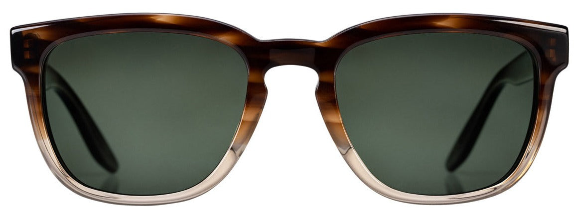 Alexander Daas - Barton Perreira Coltrane Polarized Sunglasses - Tornade Gradient & Safari - Front View