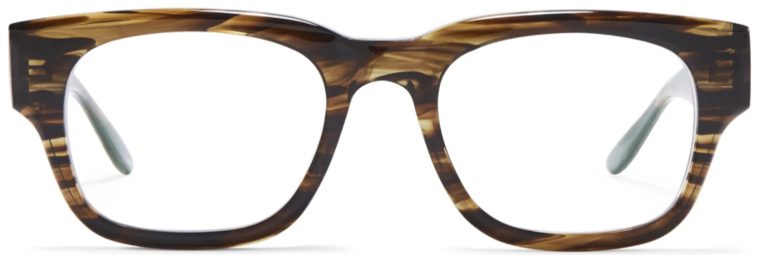 Alexander Daas - Barton Perreira Domino Eyeglasses - Sulcata Tortoise - Front View