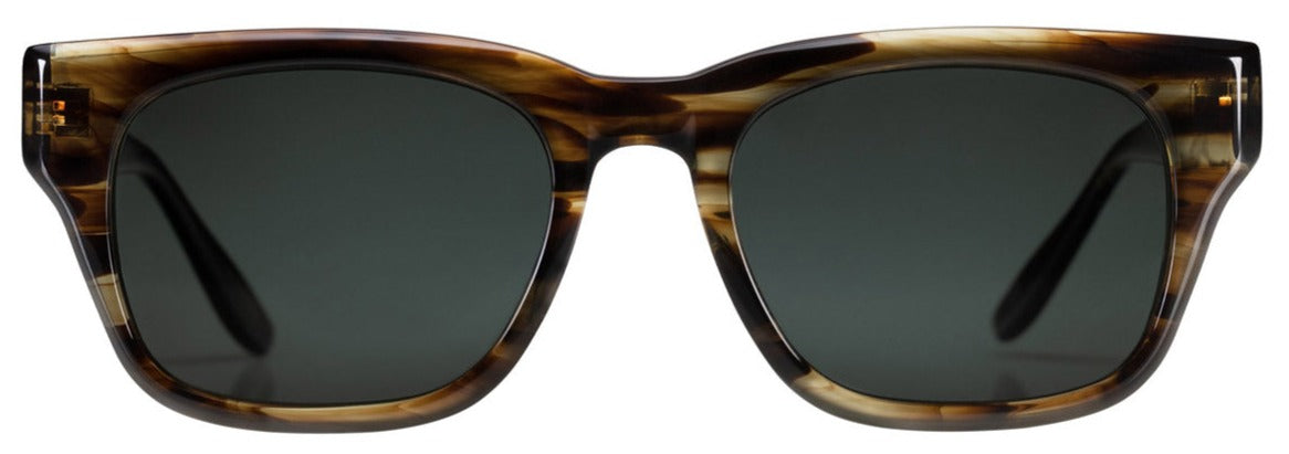 Alexander Daas - Barton Perreira Domino Sunglasses - Sulcata Tortoise &amp; Commando - Front View