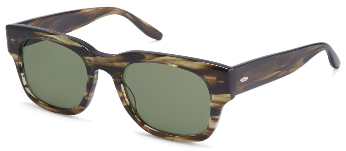 Alexander Daas - Barton Perreira Domino Sunglasses - Sulcata Tortoise &amp; Vintage Green - Side View
