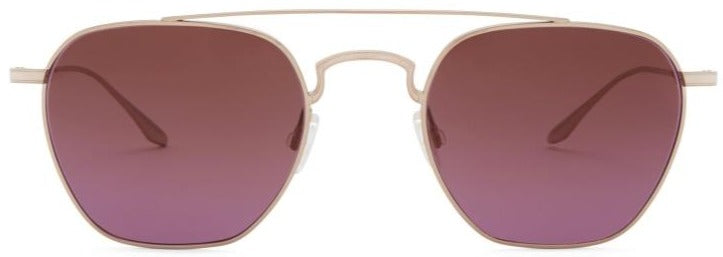 Alexander Daas - Barton Perreira Doyen Sunglasses - Rose Gold &amp; Natural Mystic - Front View