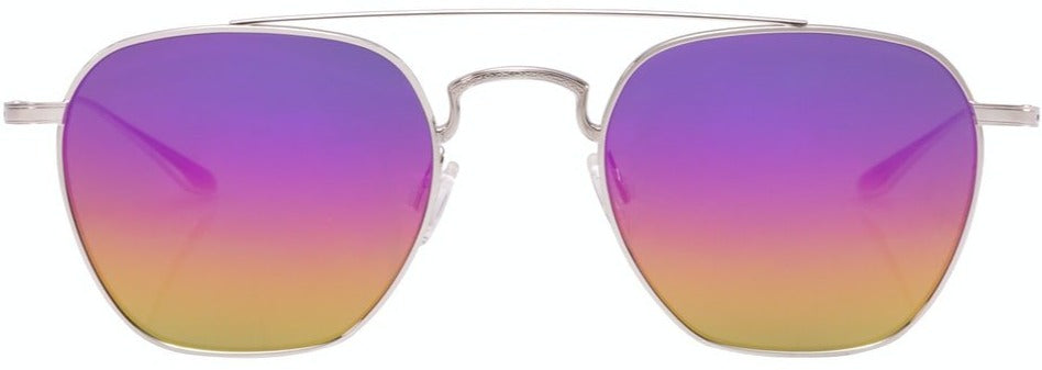 Alexander Daas - Barton Perreira Doyen Sunglasses - Silver & Pride - Front View