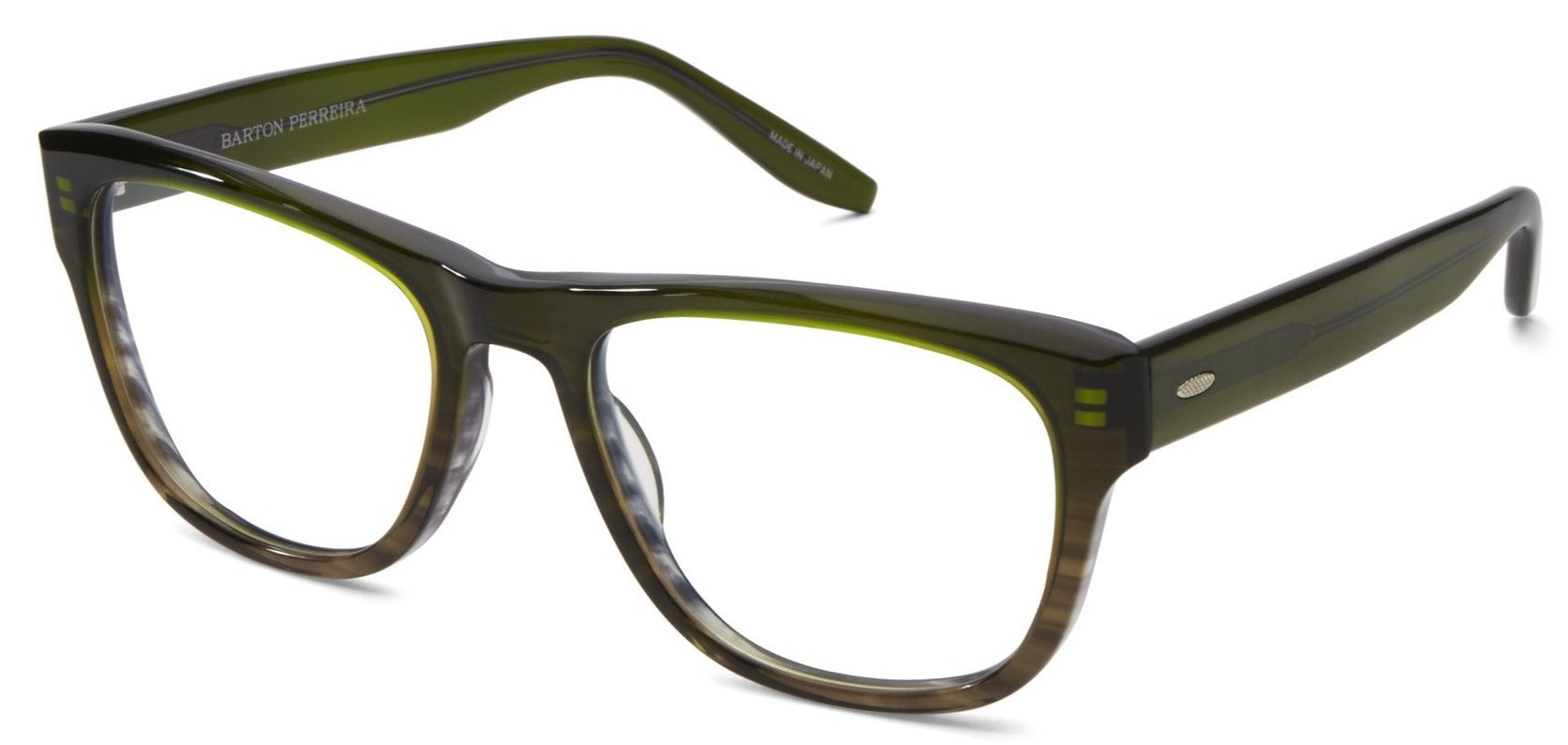 Alexander Daas - Barton Perreira Drax Eyeglasses - Spruce Tortoise Gradient - Side View