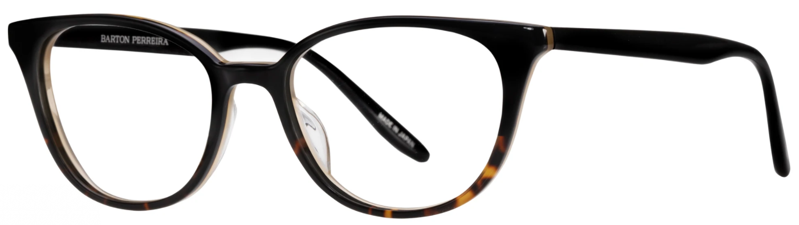 Alexander Daas - Barton Perreira Elise Eyeglasses - Black Tortoise Gradient - Side View