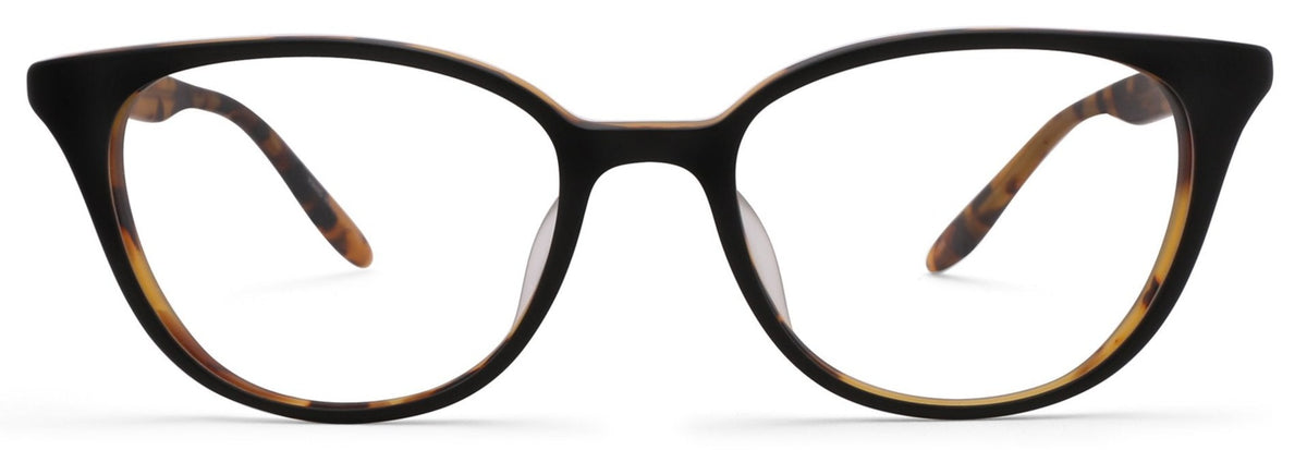 Alexander Daas - Barton Perreira Elise Eyeglasses - Matte Black Amber Tortise - Front View