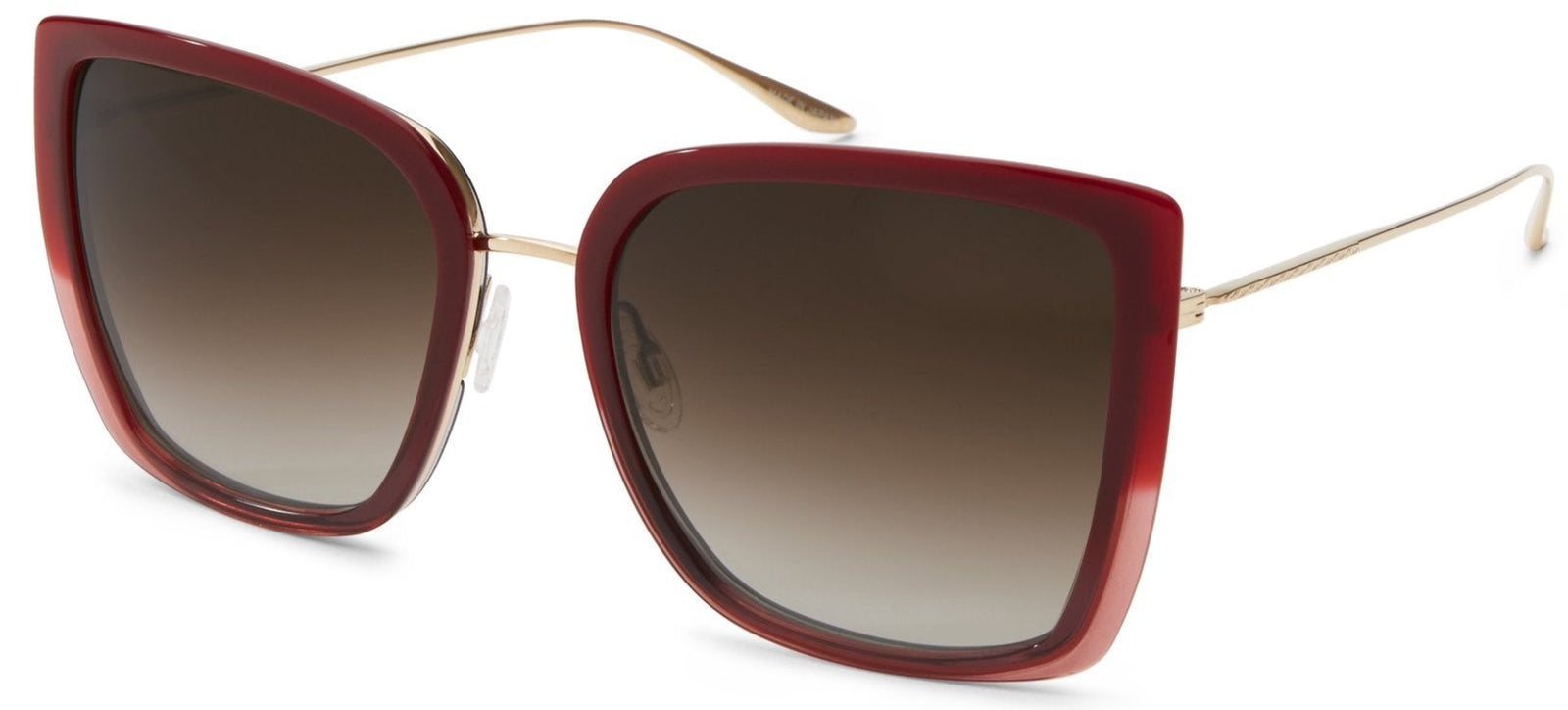 Alexander Daas - Barton Perreira Escapade Sunglasses - Oxblood, Gold & Smokey Topaz - Side View