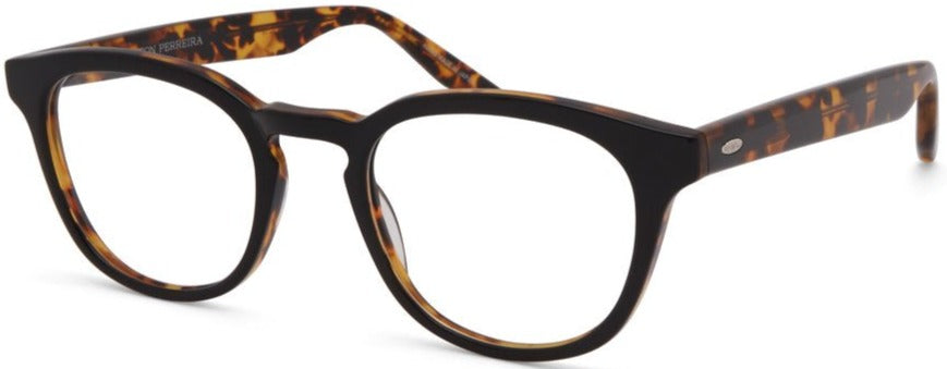 Alexander Daas - Barton Perreira Gellert Eyeglasses - Black Amber Tortoise - Side View