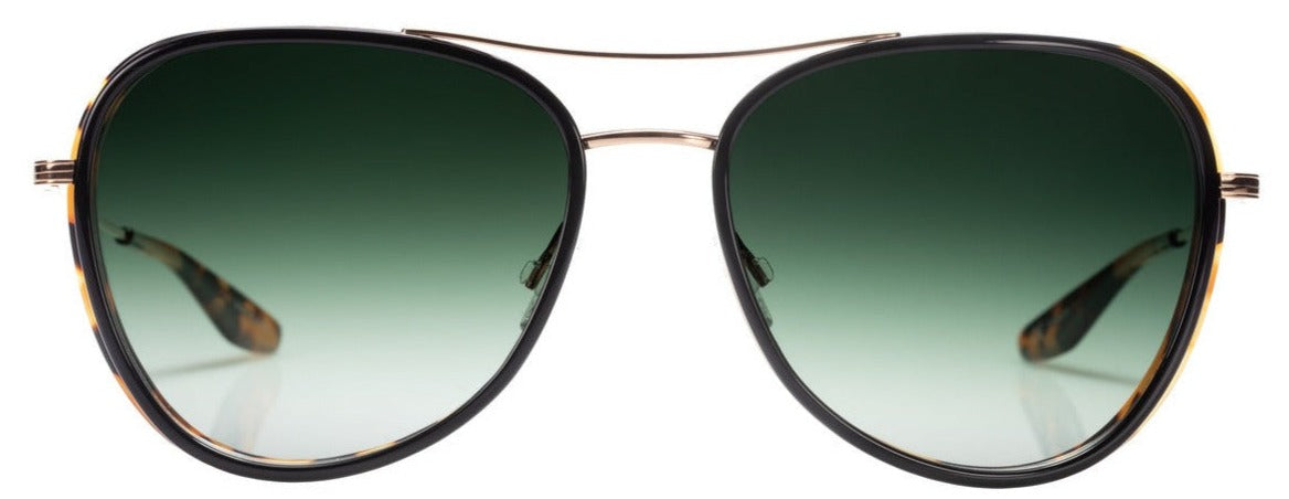 Alexander Daas - Barton Perreira Gesner Sunglasses - Black Amber Tortoise & Gold - Front View