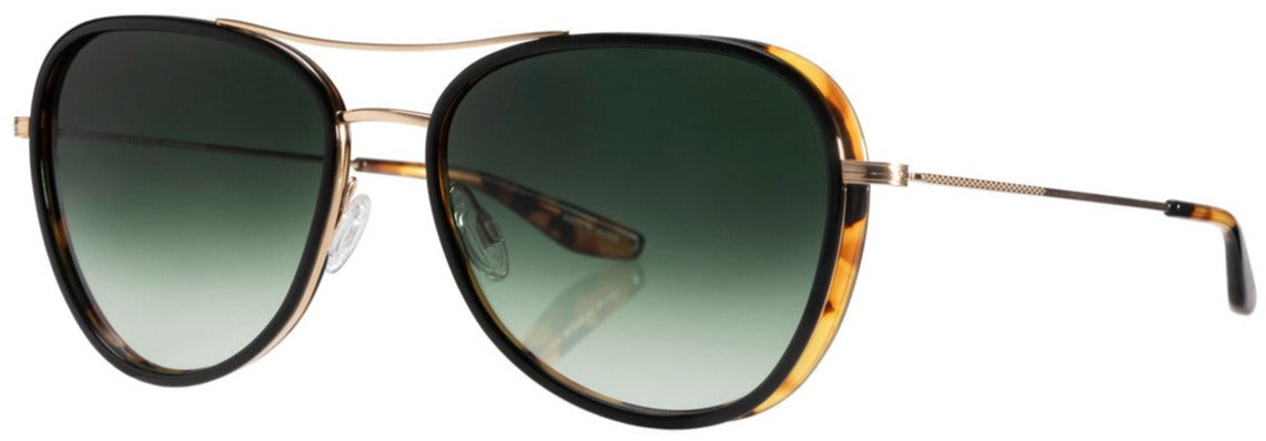 Alexander Daas - Barton Perreira Gesner Sunglasses - Black Amber Tortoise & Gold - Side View