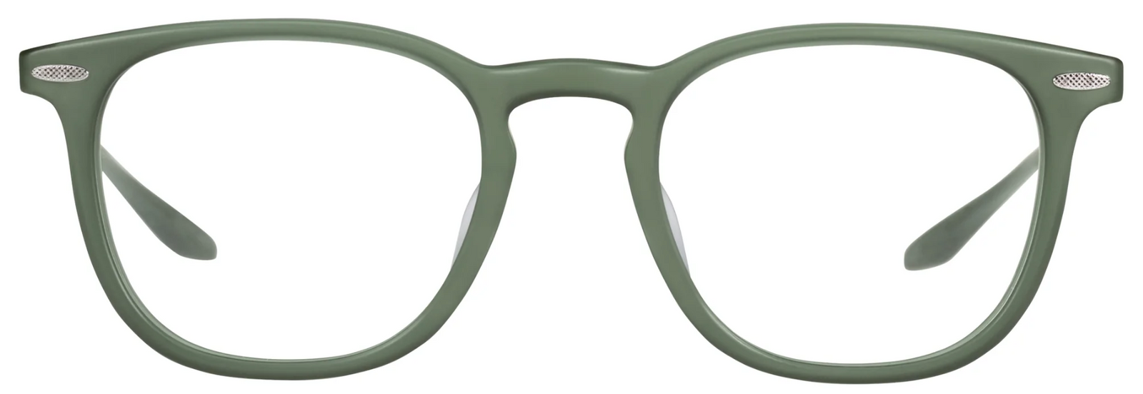 Alexander Daas - Barton Perreira Husney Eyeglasses - Matte Olive Green & Pewter - Front View