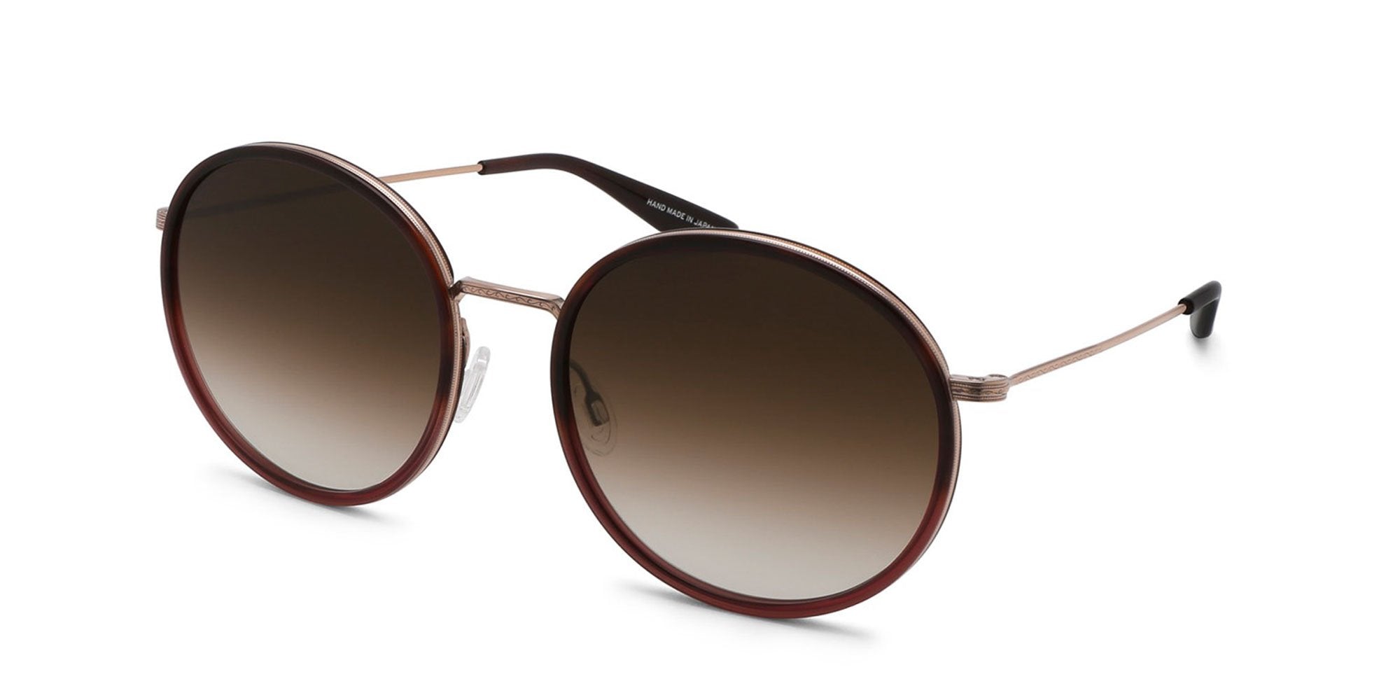 Alexander Daas - Barton Perreira Joplin Sunglasses - Tea Rose Gradient & Rose Gold - Side View