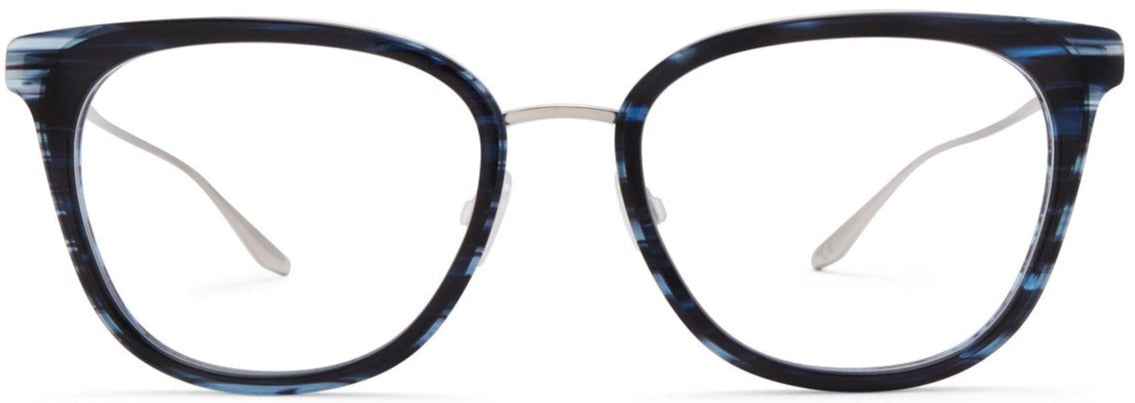 Alexander Daas - Barton Perreira Kasey Eyeglasses - Midnight & Silver - Front View