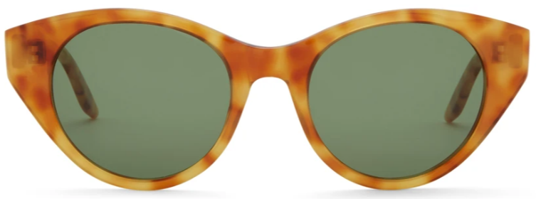 Alexander Daas - Barton Perreira Kismet Sunglasses - Golden Amber Tortoise &amp; Bottle Green - Front View