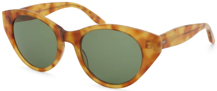Alexander Daas - Barton Perreira Kismet Sunglasses - Golden Amber Tortoise &amp; Bottle Green - Side View