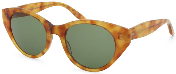 Alexander Daas - Barton Perreira Kismet Sunglasses - Golden Amber Tortoise & Bottle Green - Side View