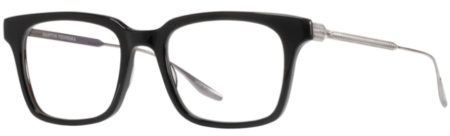 Alexander Daas - Barton Perreira Kleos Eyeglasses - Black & Pewter - Side View