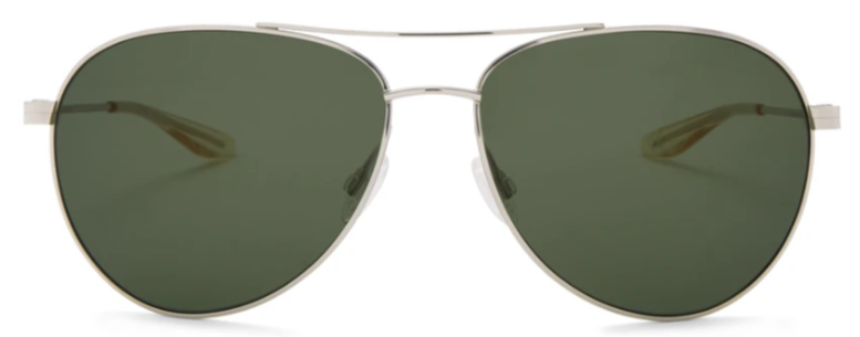 Alexander Daas - Barton Perreira Lovitt Sunglasses - Silver & Bottle Green - Front View